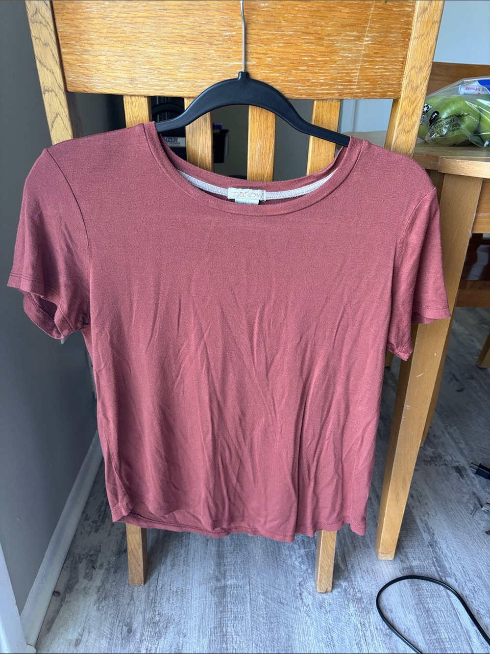 Marlow Short Sleeve Crewneck Tee in Dusty Rose
